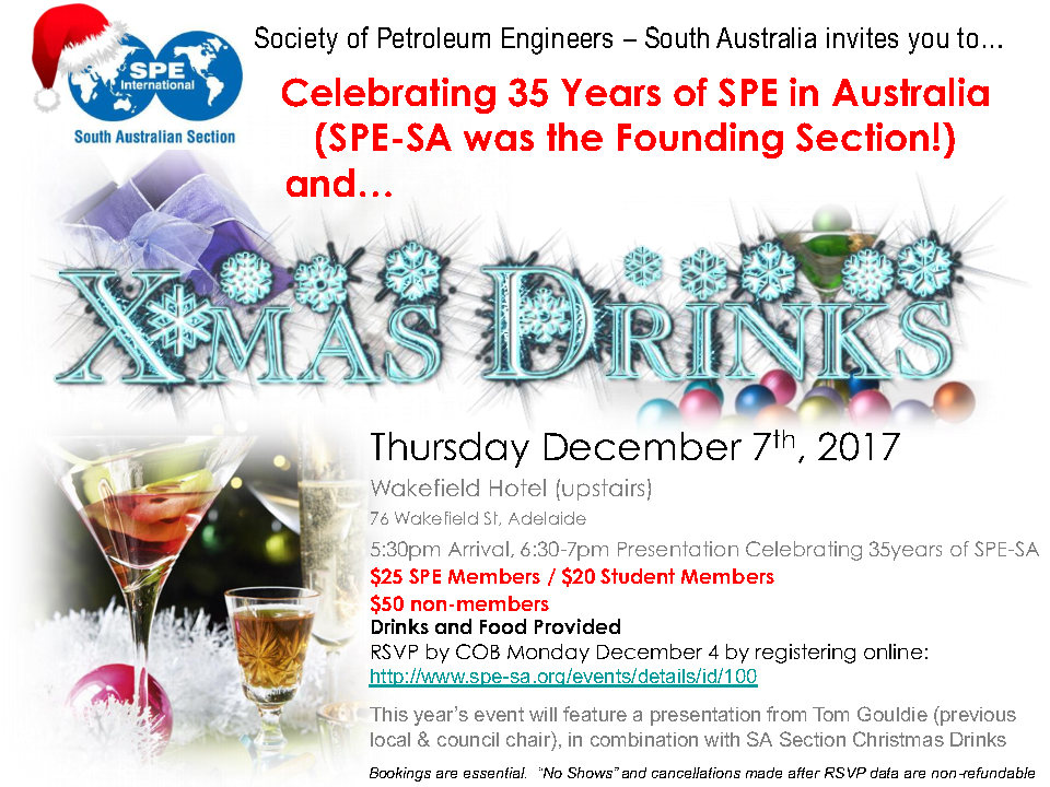 2017 Xmas Drinks and 35th Anniversary invite