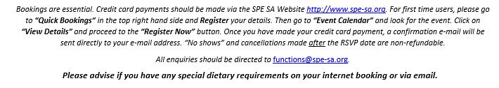 June 2019 SPE SA Technical Luncheon invitation 2 June 2019 SPE SA Technical Luncheon invitation 2