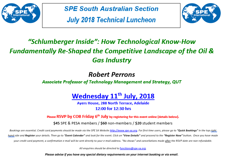 July 2018 SPE Technical Luncheon