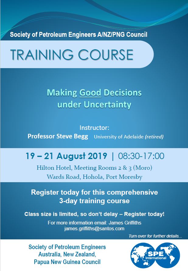 SPE PNG Training Course Flyer