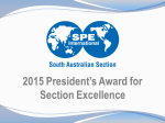 SA Section recognised with 2015 President’s Award for Section Excellence