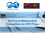 2016 SA School Mathematics Competition for SPE Prizes